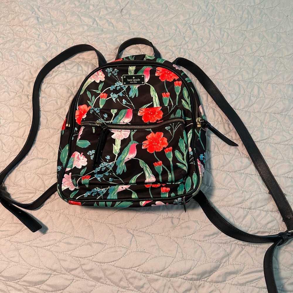 Kate Spade Hummingbird Floral Mini Backpack – Small Bradley